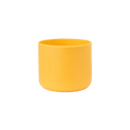Bottle Boot 24oz in bright yellow silicone; small cylindrical form